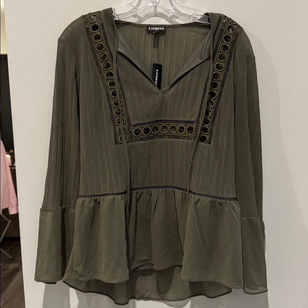 NWT Olive Green Blouse from Express